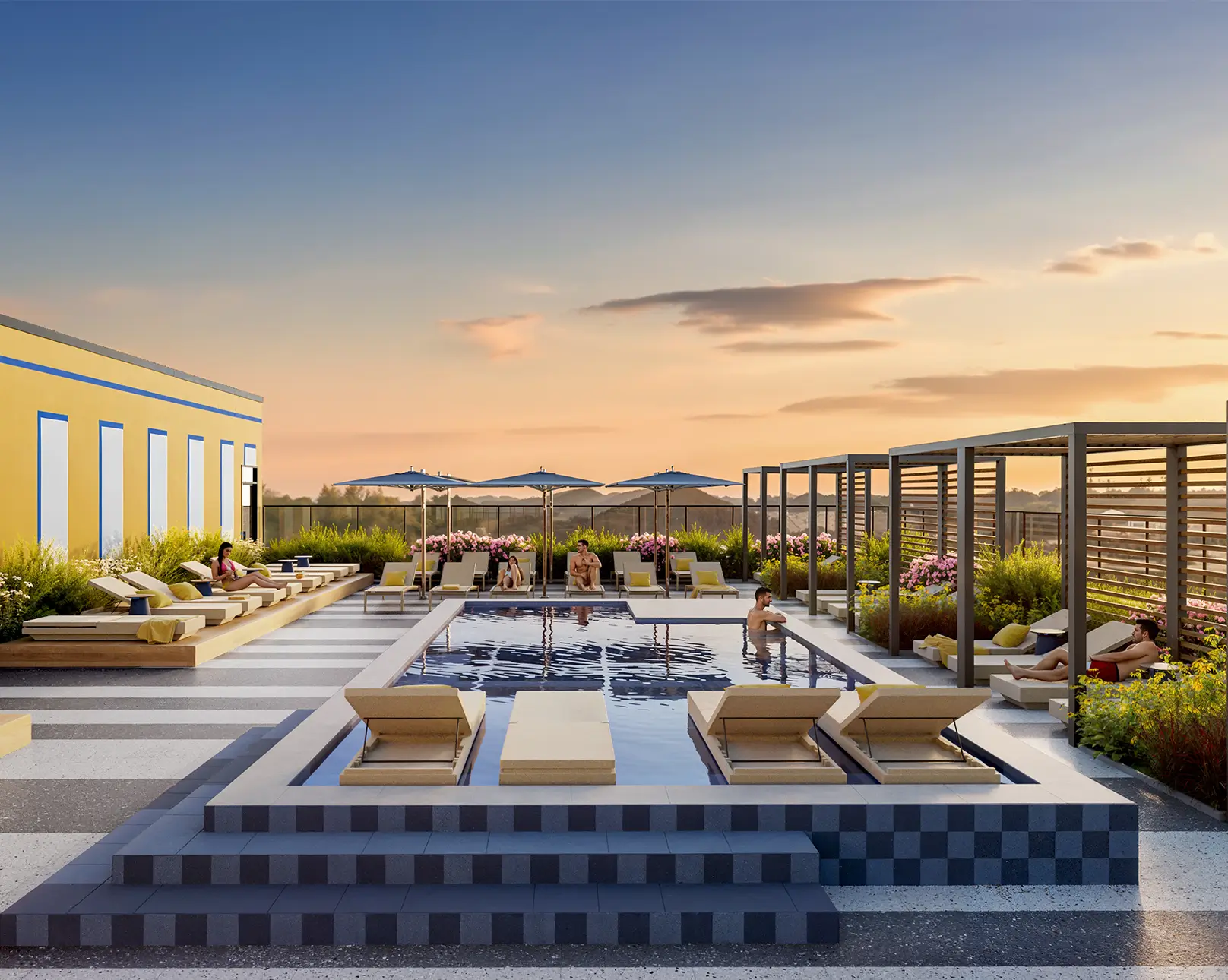 resort style pool