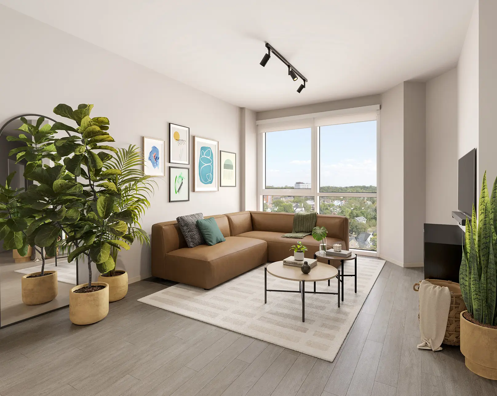 furnished living space