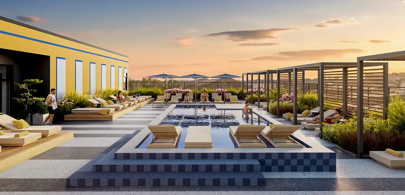 resort style pool