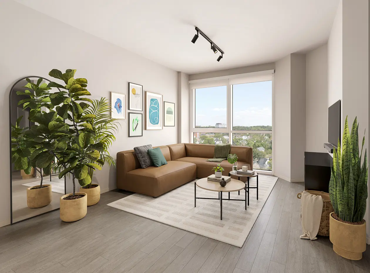 furnished living space