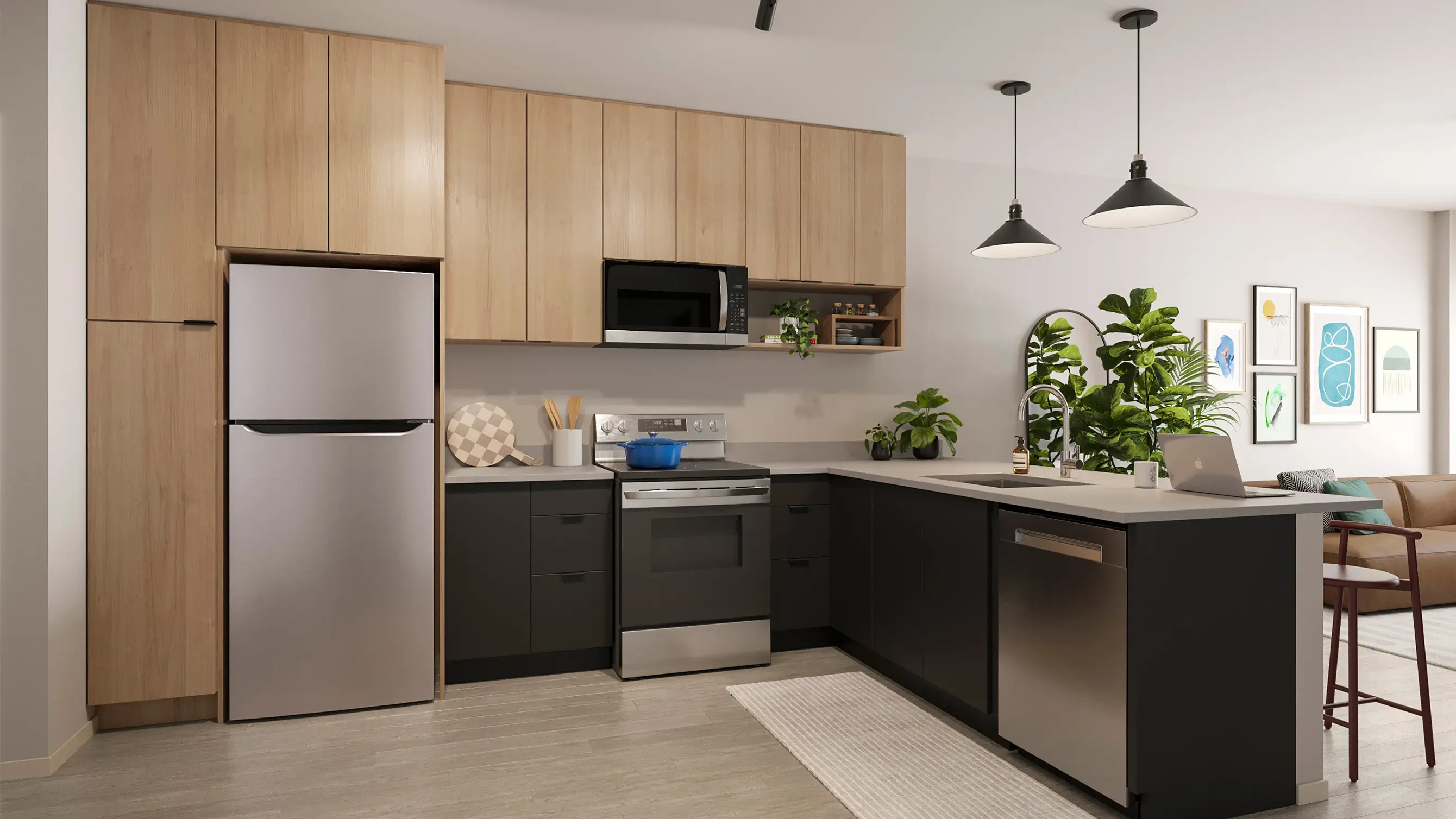 open kitchen