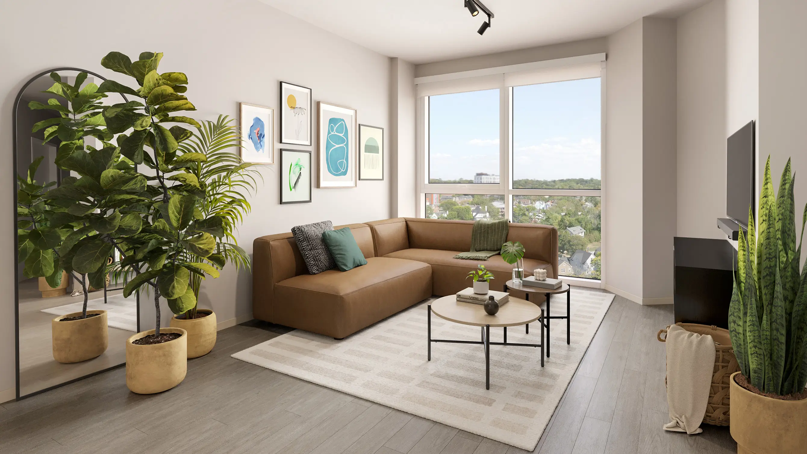 furnished living space