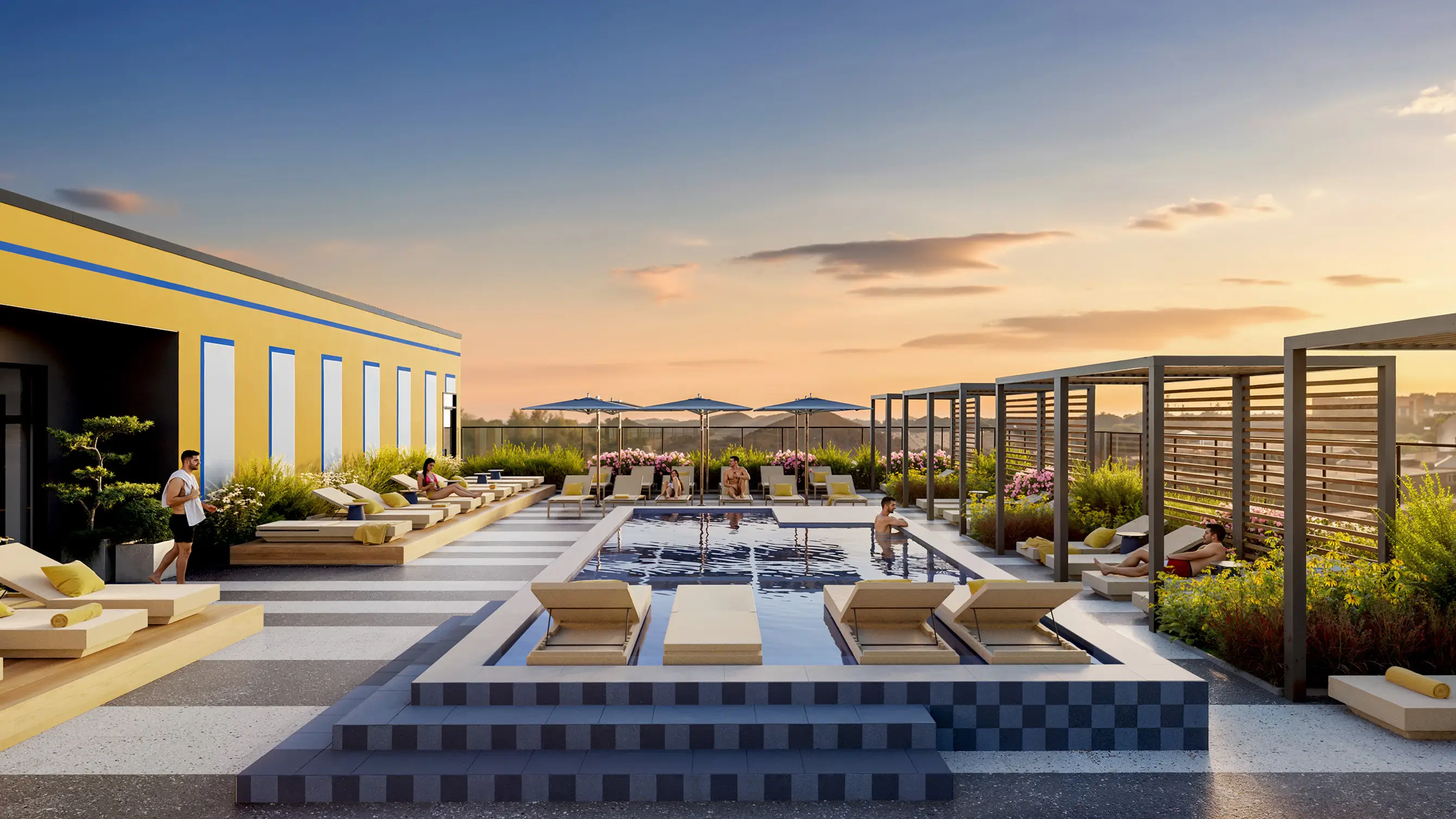 resort style pool