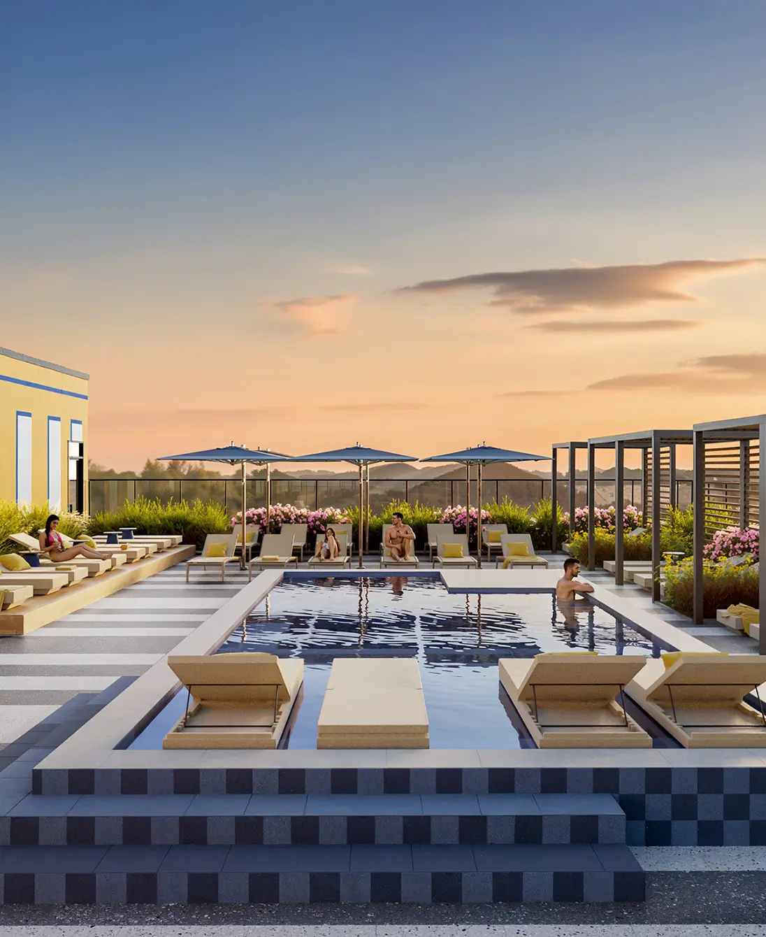 resort style pool