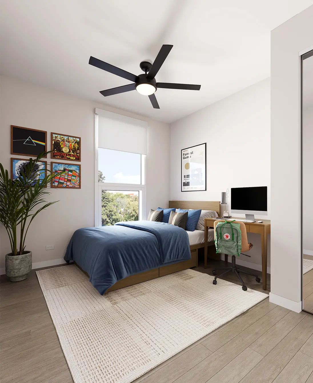 furnished bedroom