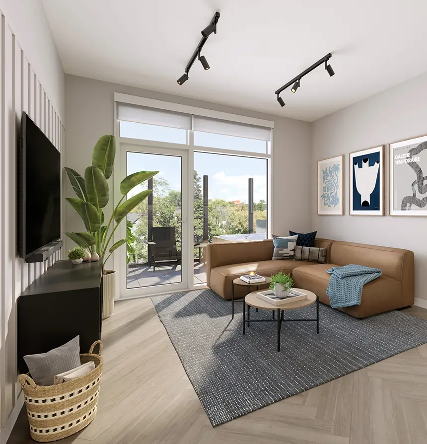 furnished living space