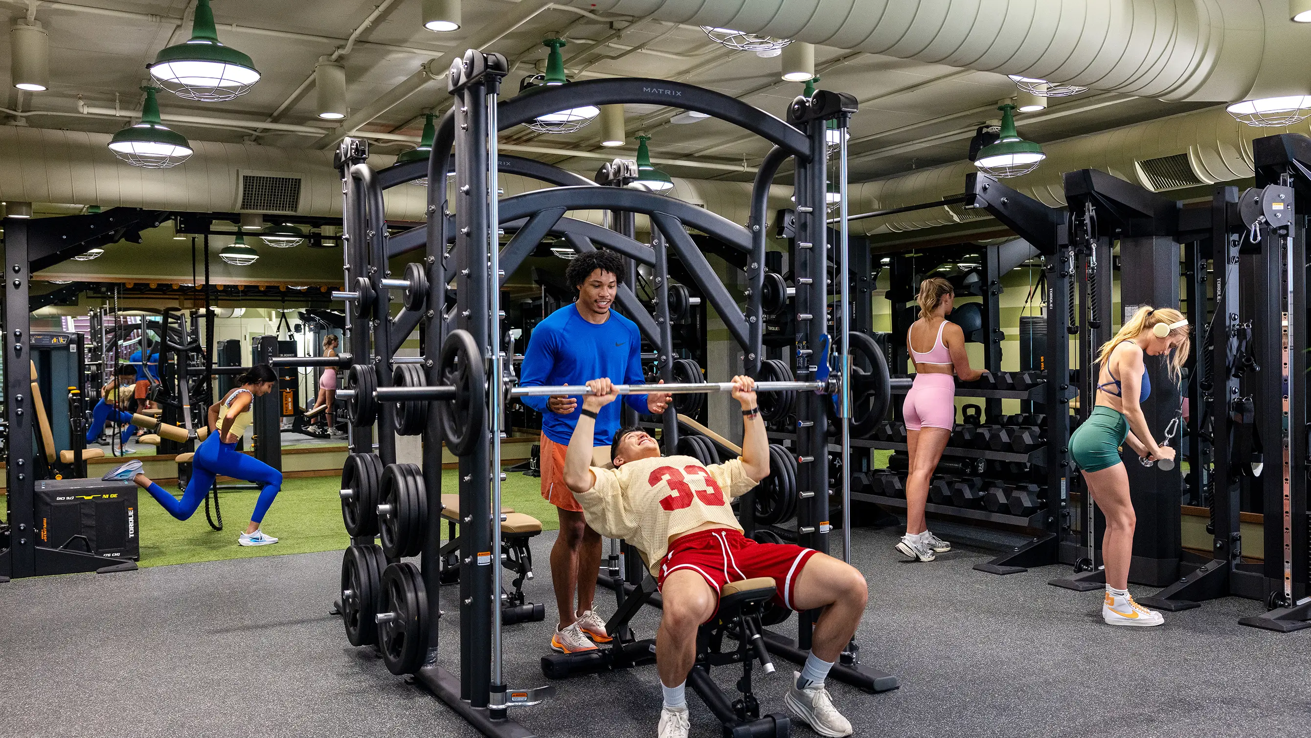 Modern fitness center