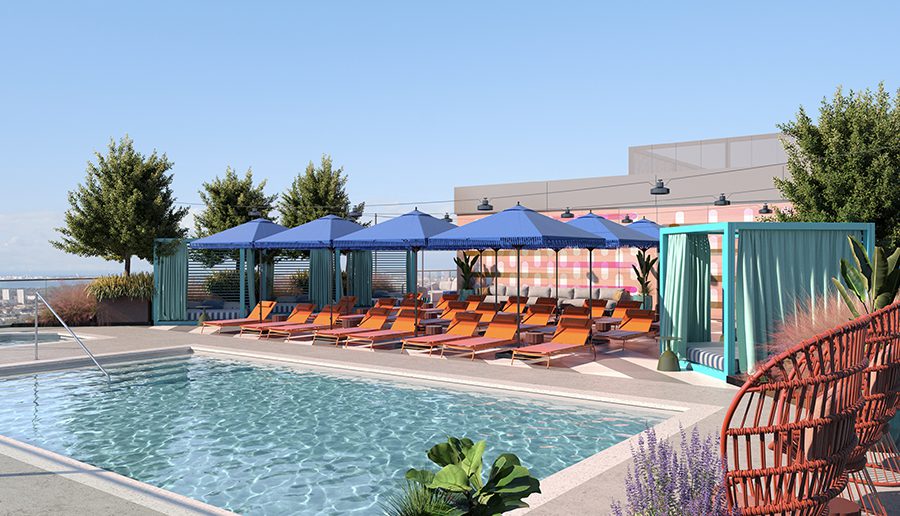 Resort style pool