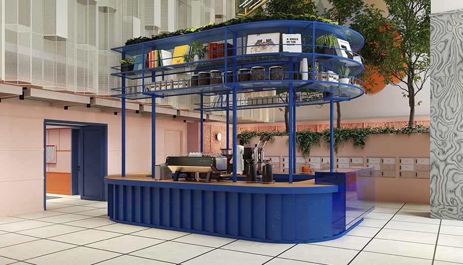 Apartment lobby area