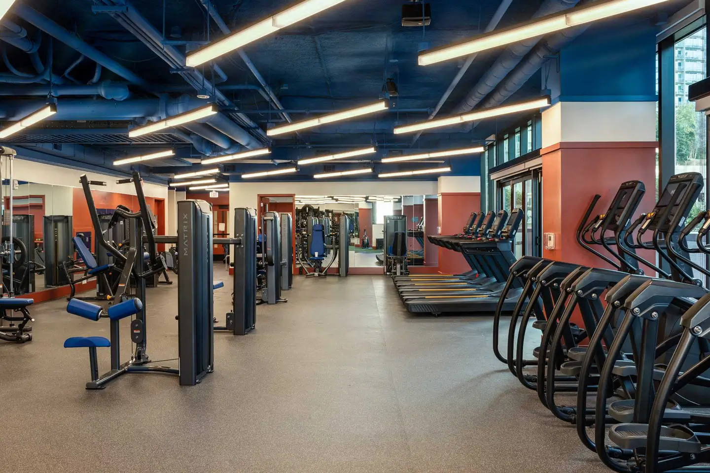 fully equipped fitness center