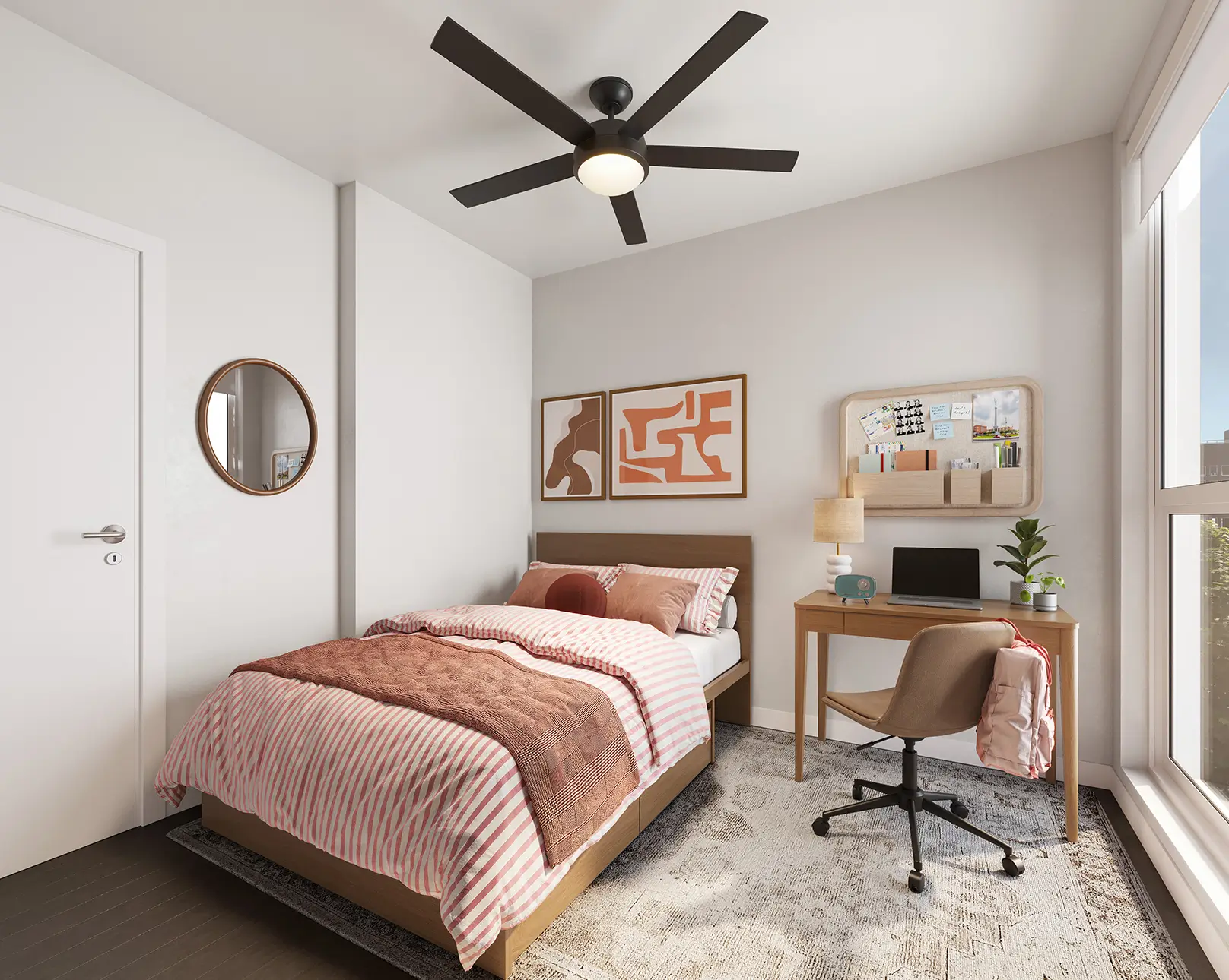 furnished bedroom