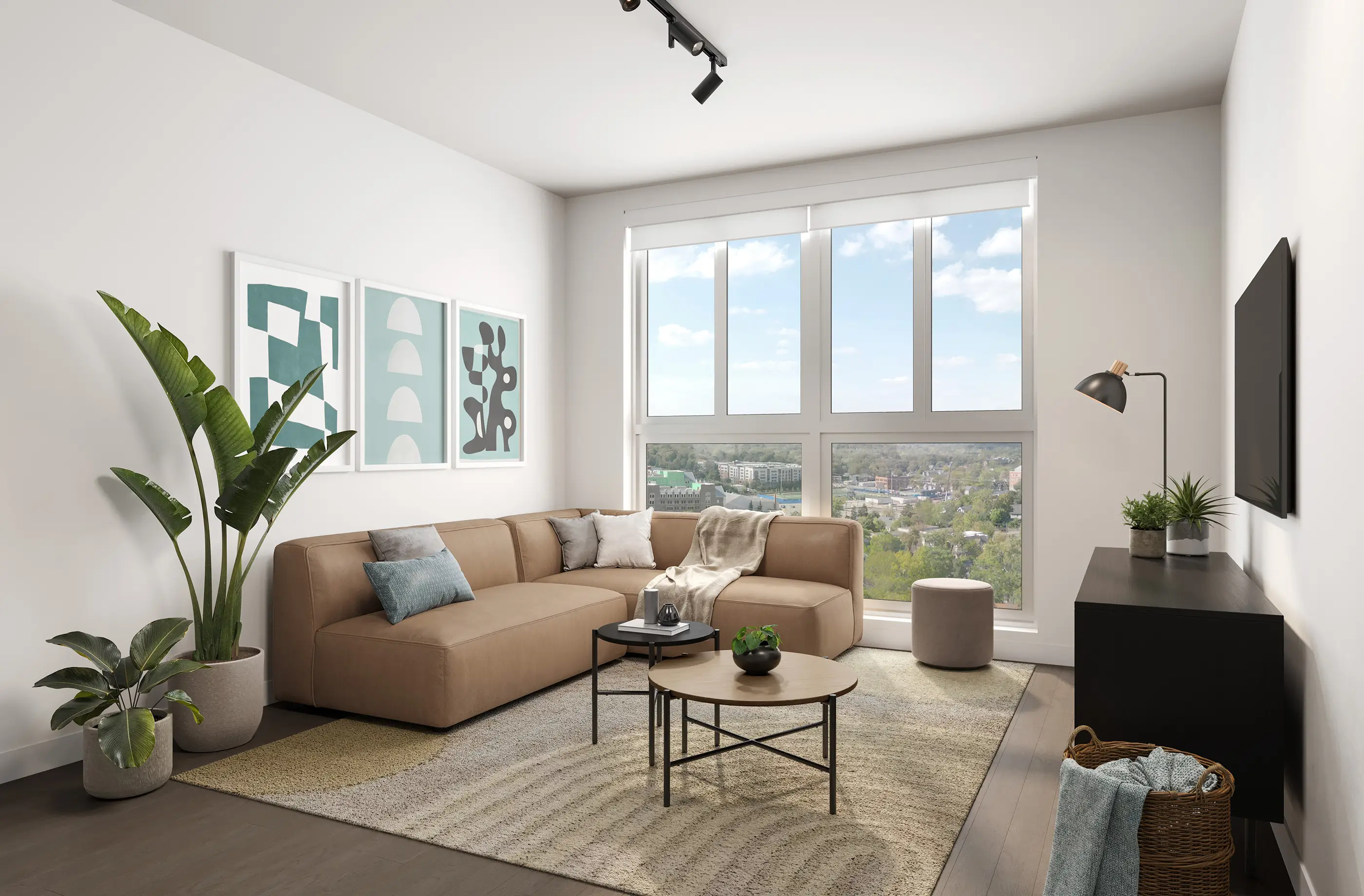 furnished living space
