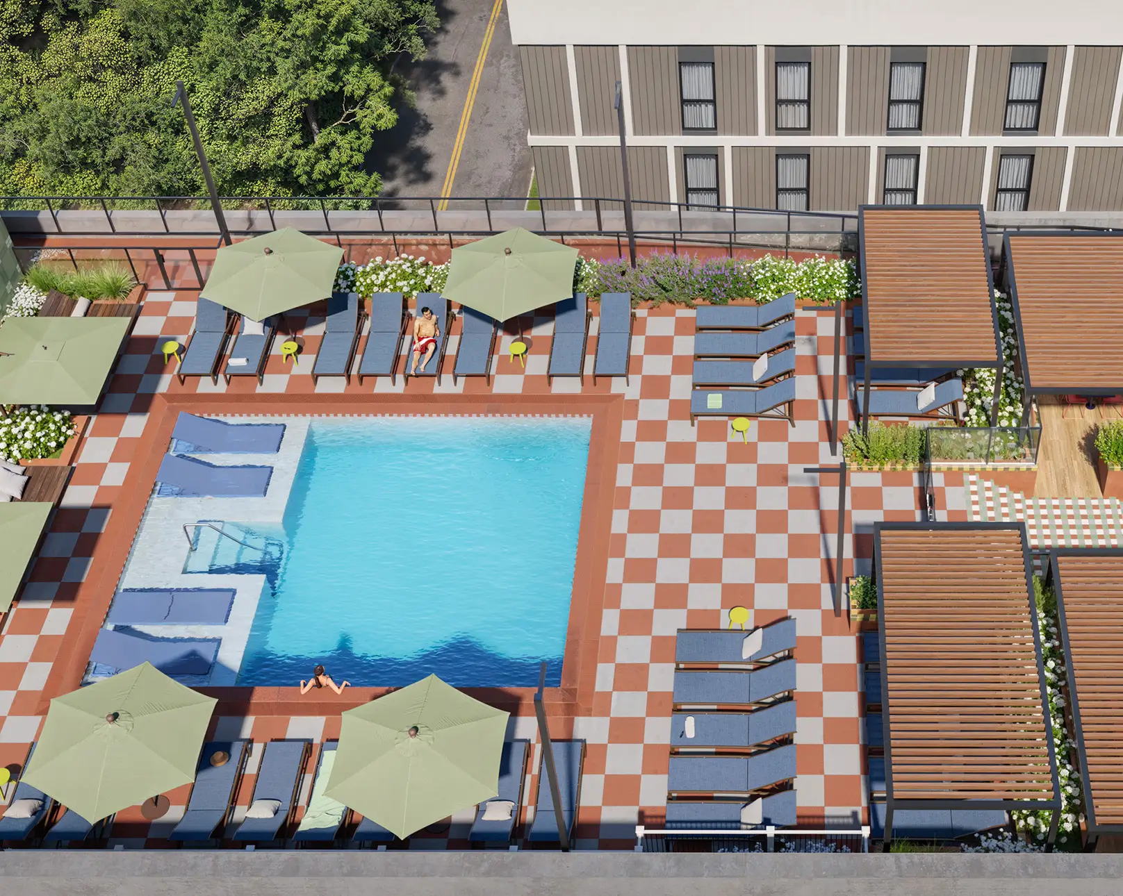 rooftop pool