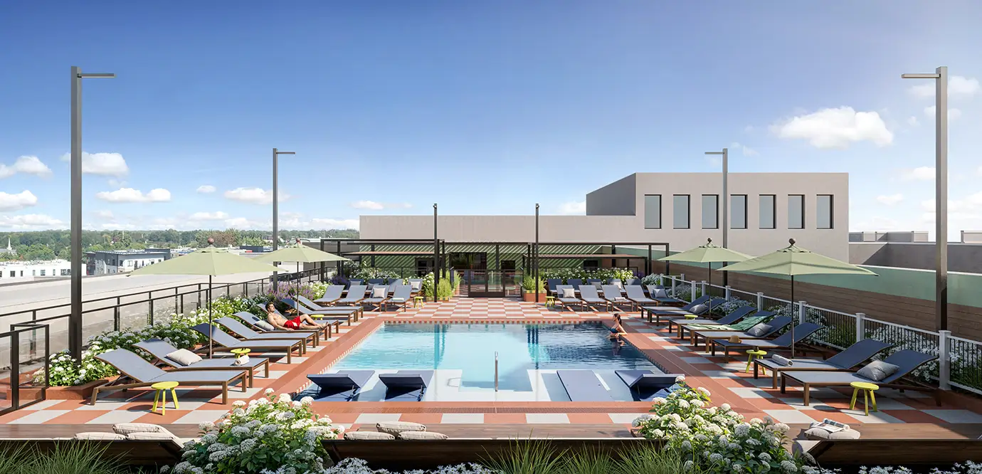 resort style pool