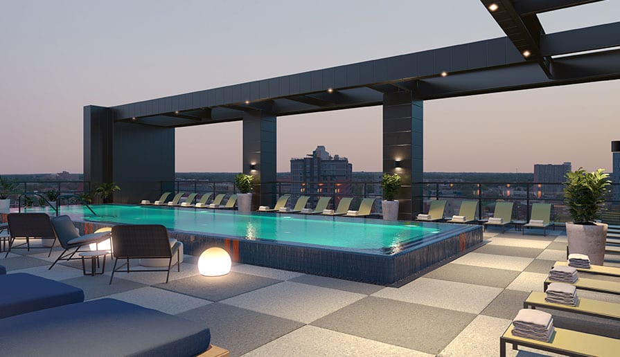 Rooftop Sundeck with Pool