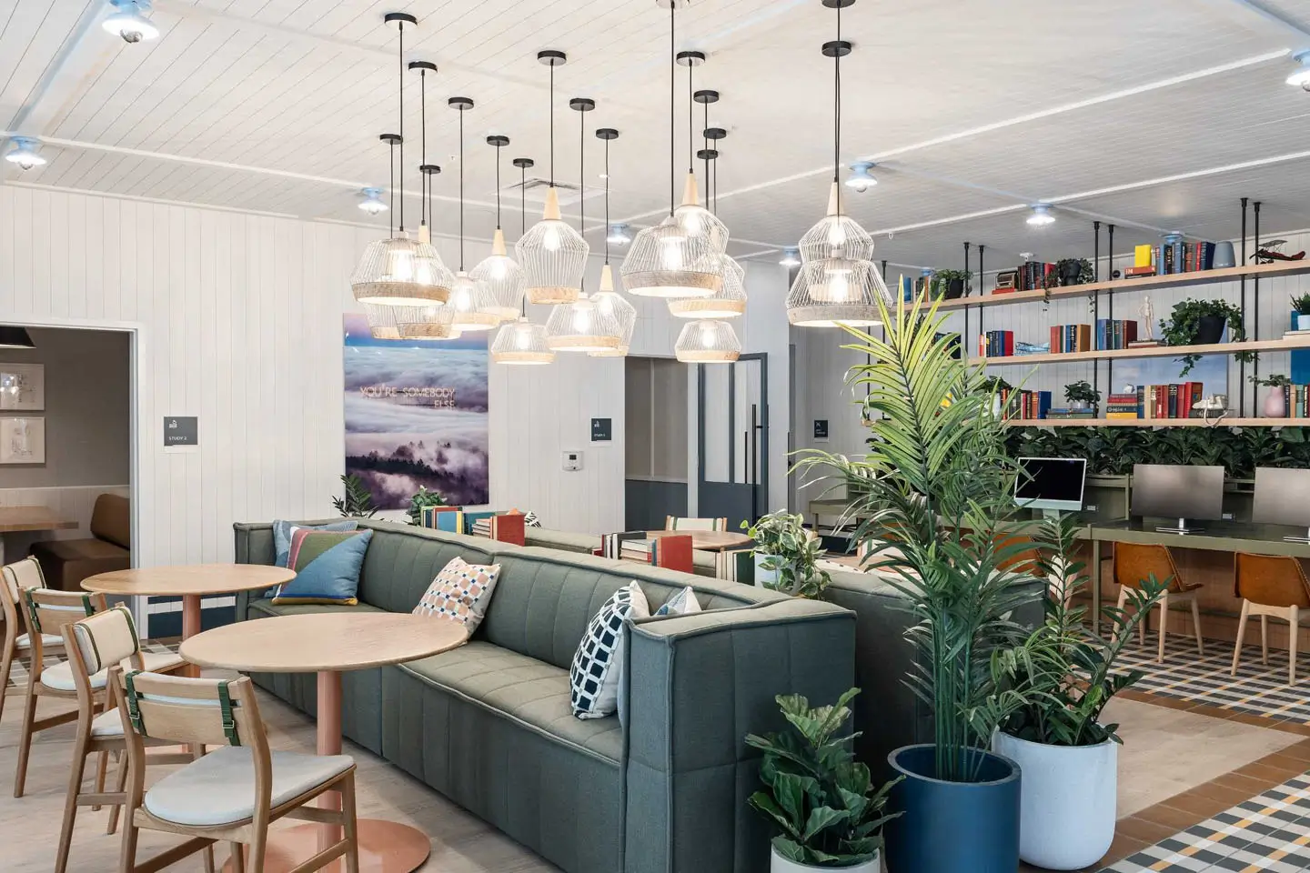 resident lounge with computer work stations