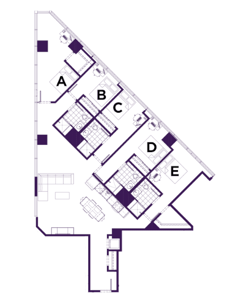 Rendering for 5x4 B floor plan