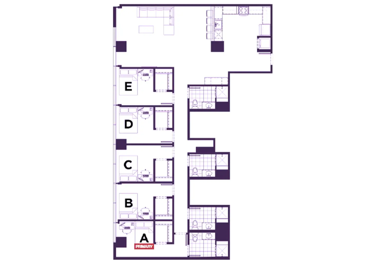 USC Off Campus Housing Floor Plans at Hub At Columbia