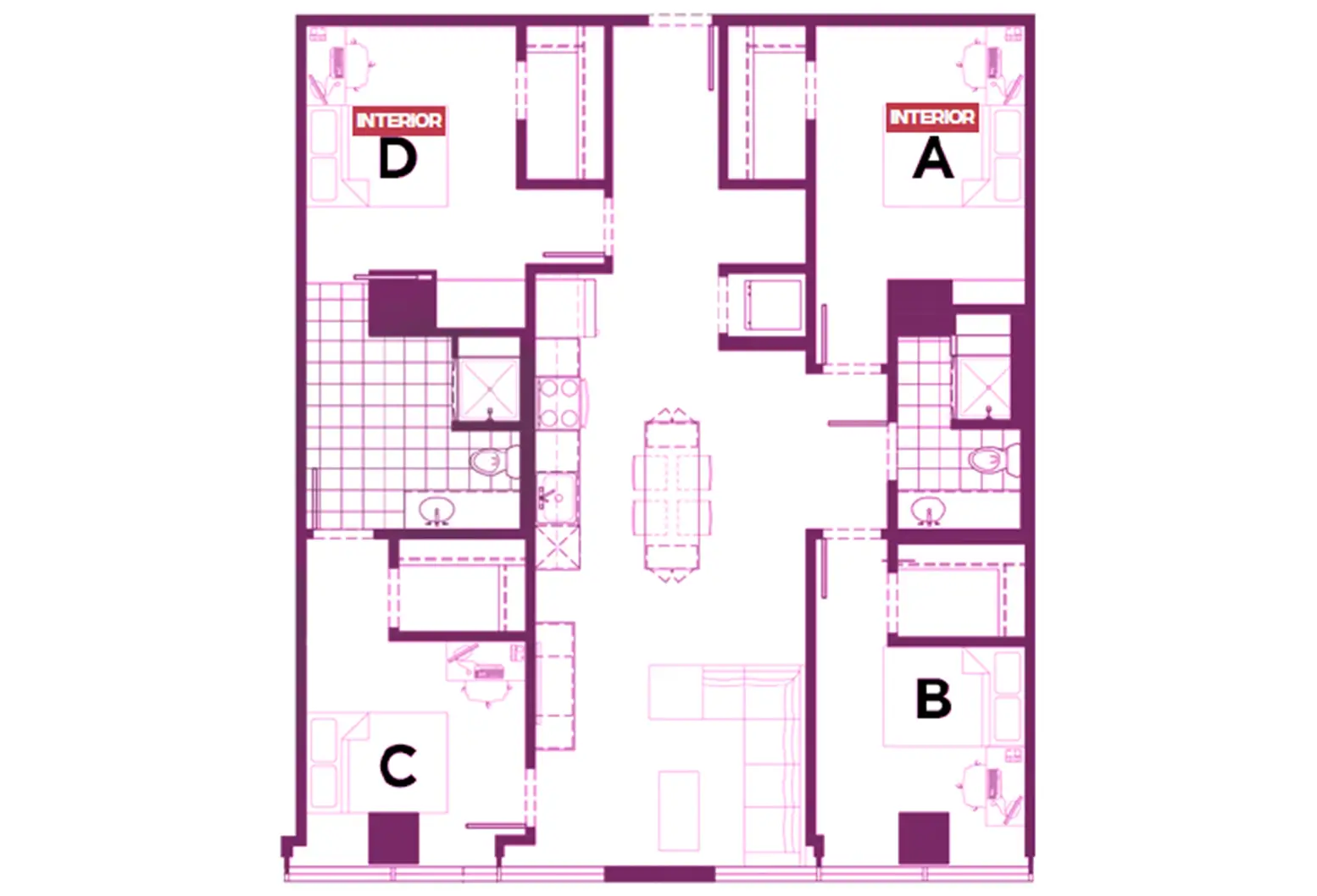 USC Off Campus Housing Floor Plans at Hub At Columbia