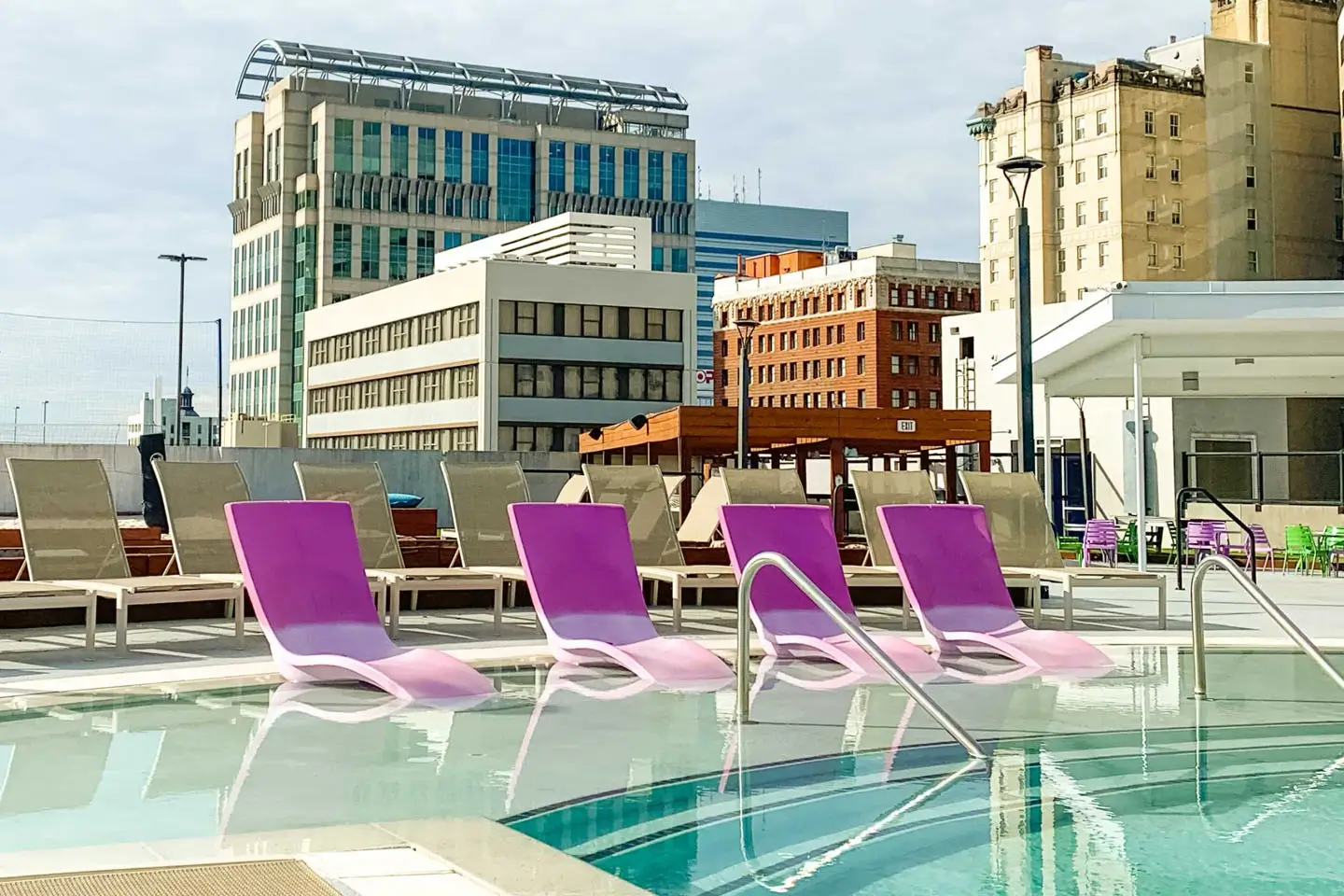 poolside lounge seating