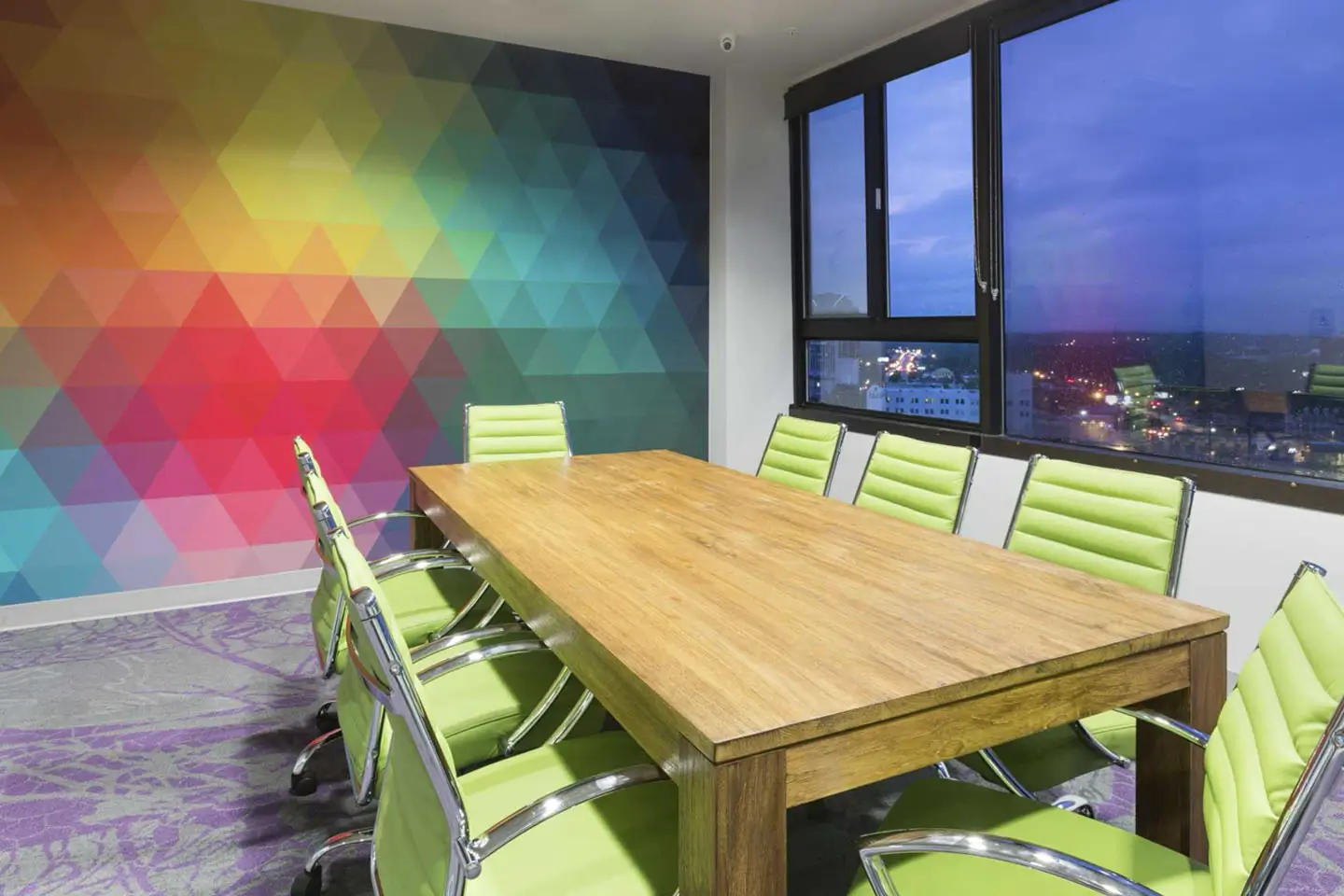 study room with a group study table