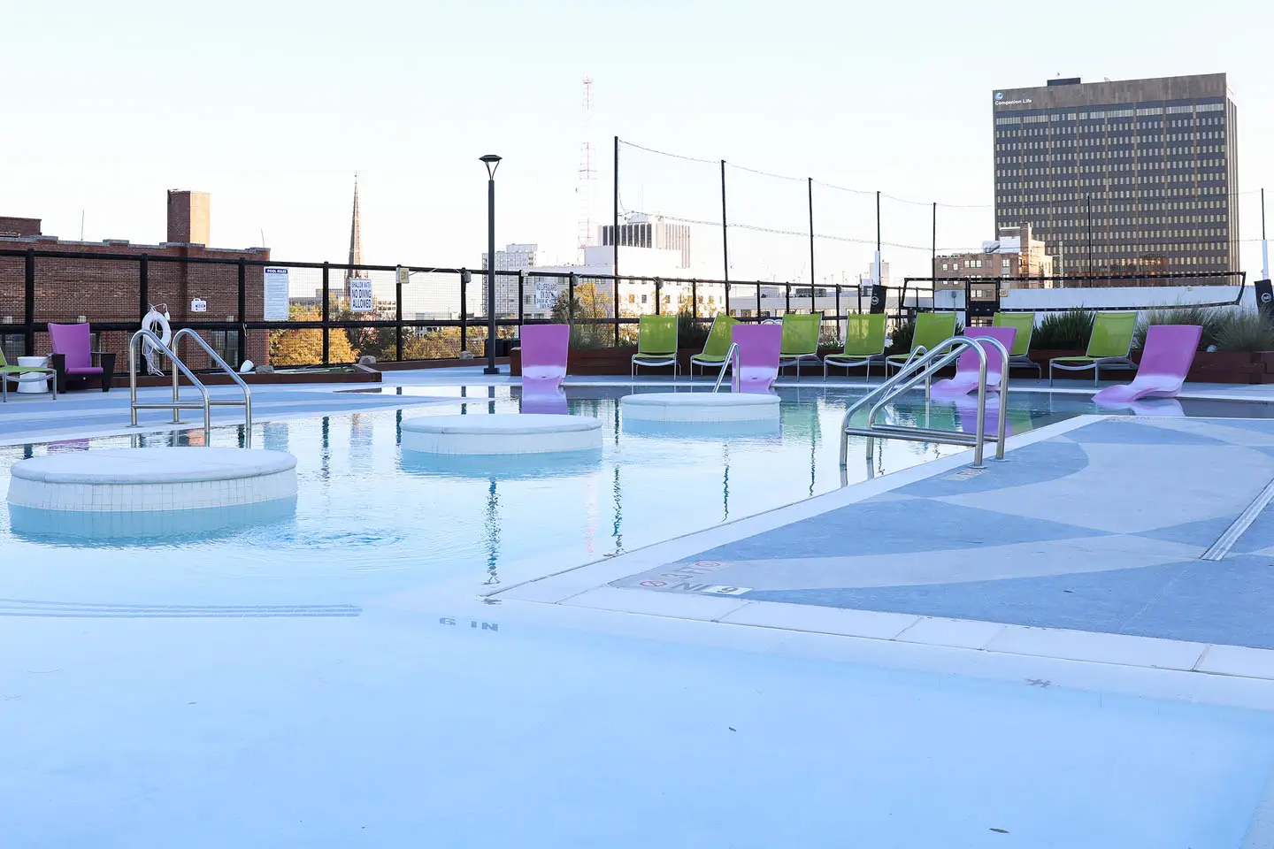 expansive outdoor swimming pool