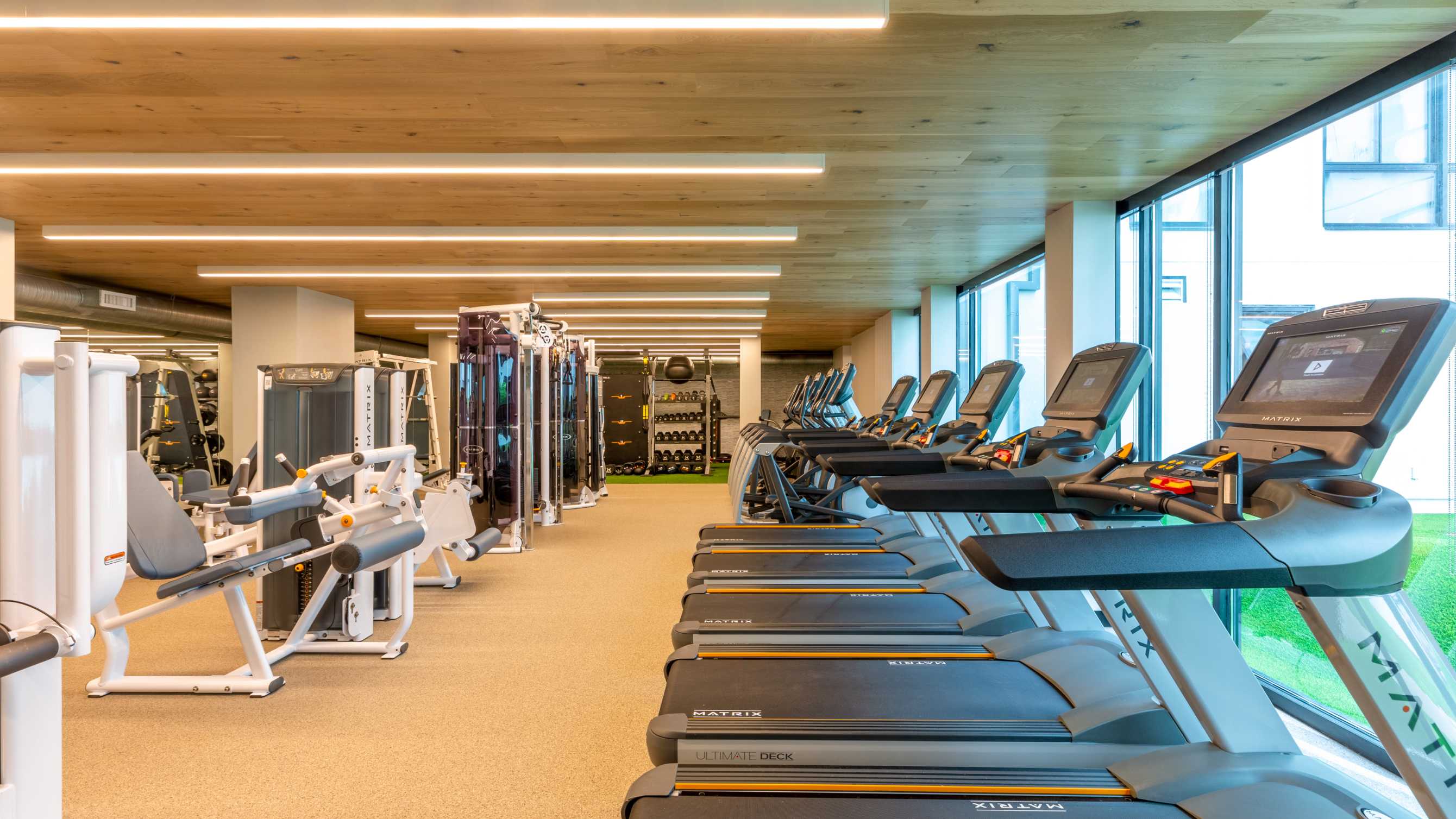 Fitness center with cardio equipment