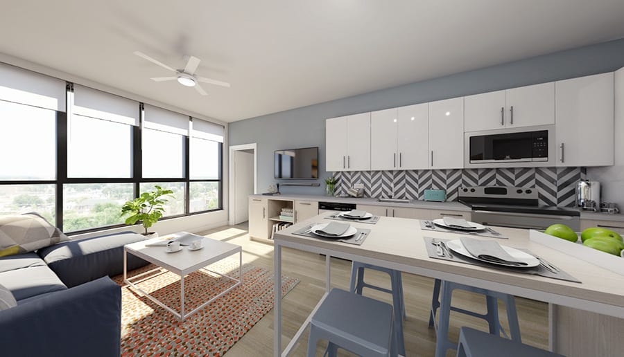 Fully Furnished with Custom Designed Furniture
