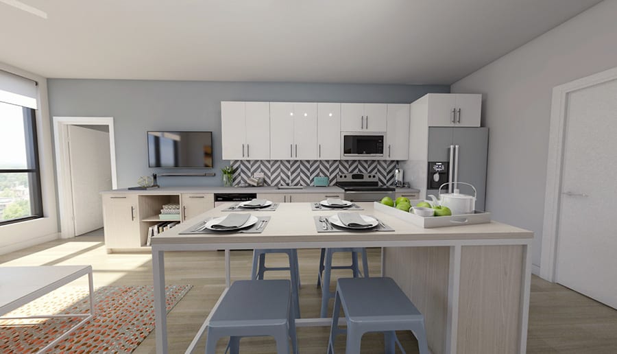 Premium Stainless-Steel Appliances Including Stove, Oven, Microwave, Dishwasher and Refrigerator