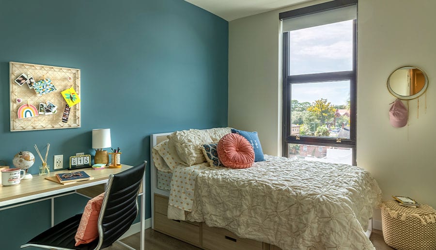 Independently Keyed Bedrooms With Solid Wood Doors & High-Quality Carpet
