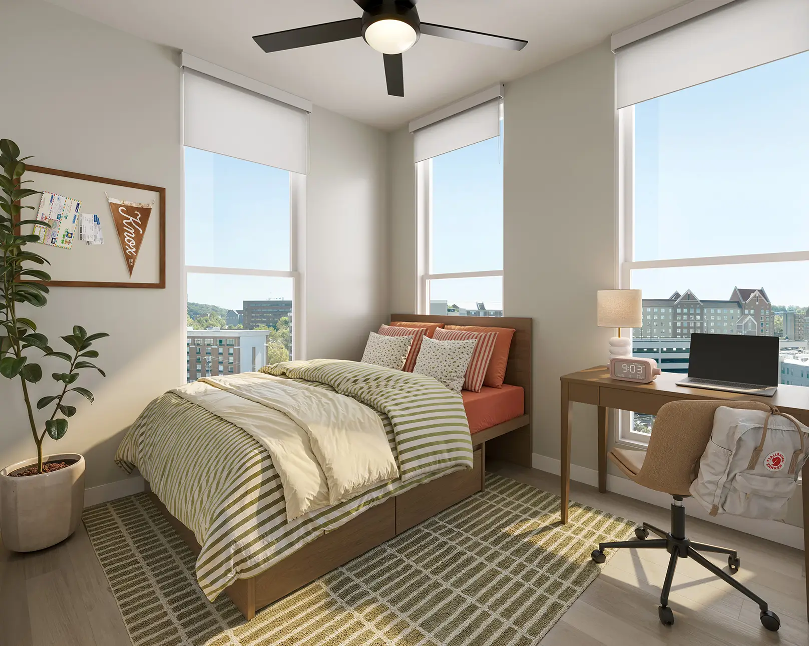 Furnished bedroom