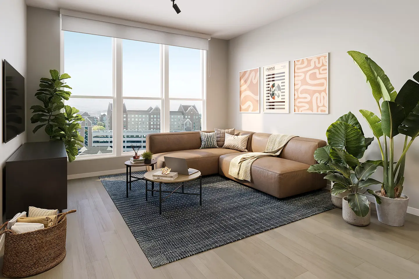 furnished apartment living room