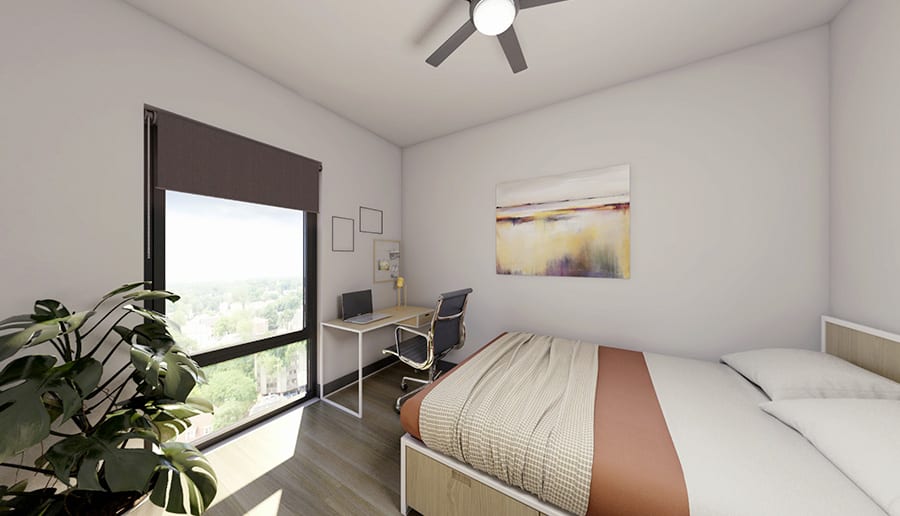Independently Keyed Bedrooms With Solid Wood Doors
