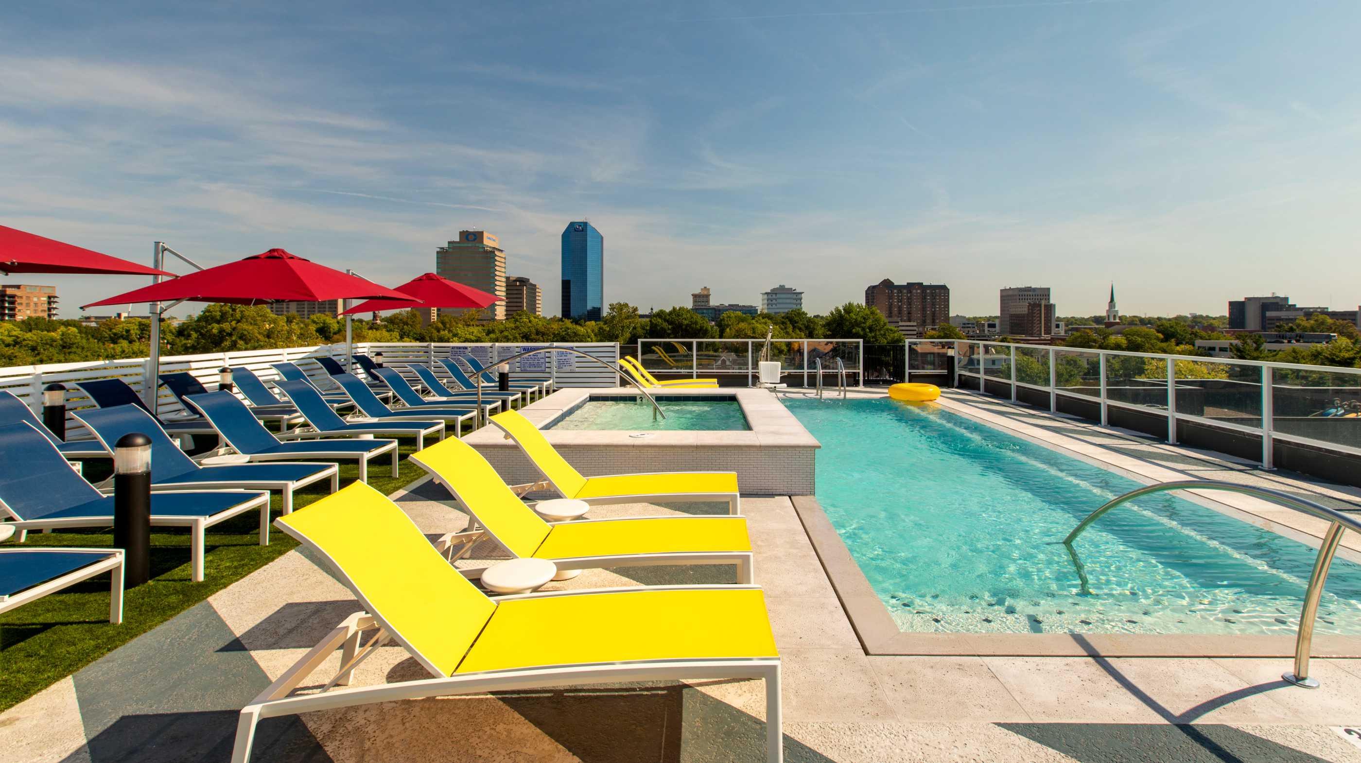 Poolside seating