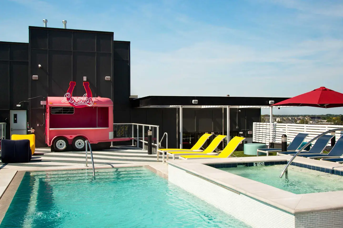 outdoor resort-style swimming pool