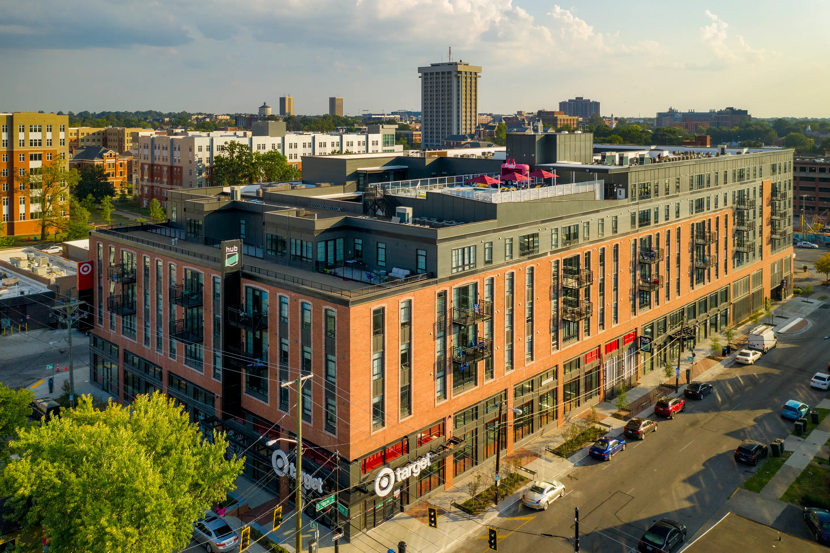 Aerial view of Hub Lexington