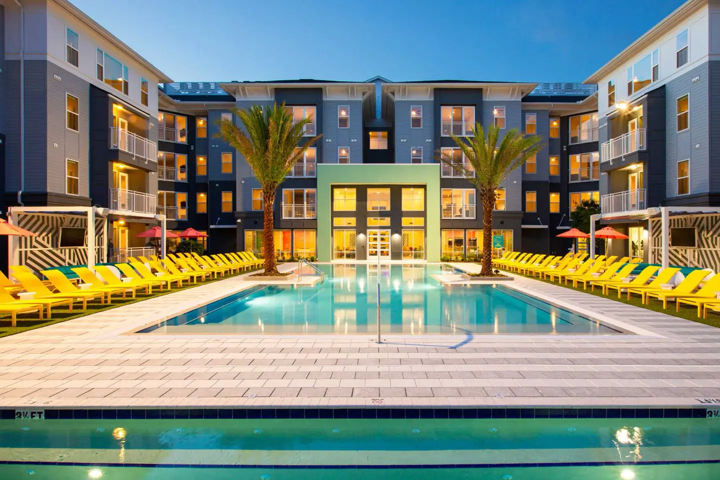 outdoor resort-style swimming pool