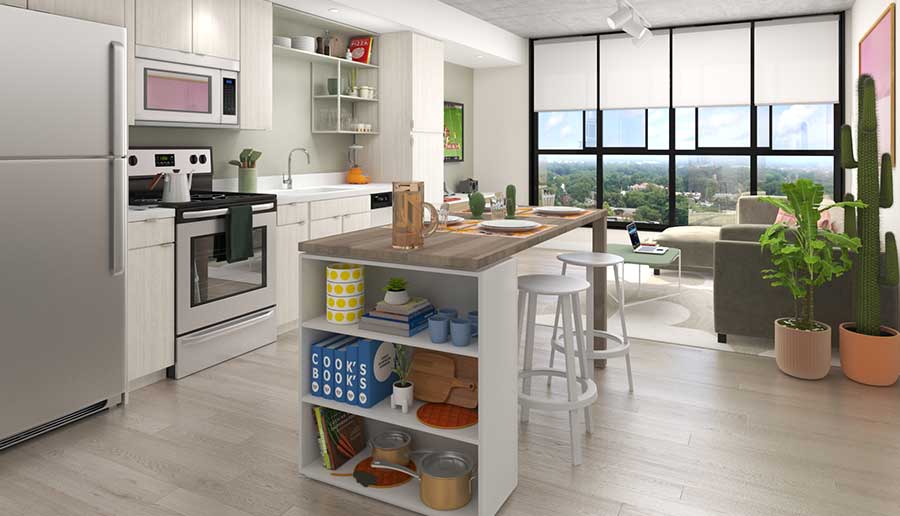 Premium Stainless-Steel Appliances Including Stove, Oven, Microwave, Dishwasher & Refrigerator