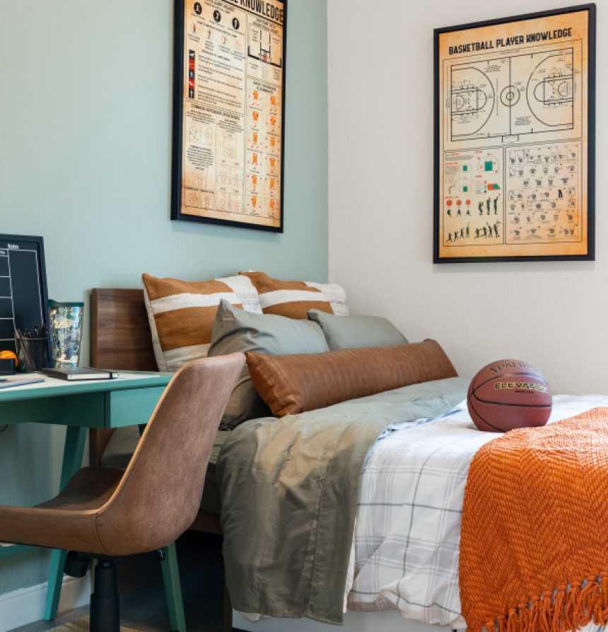 Fully furnished bedroom