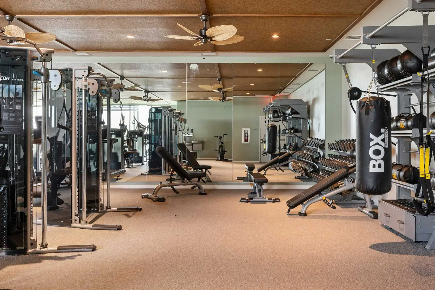 fully equipped fitness center