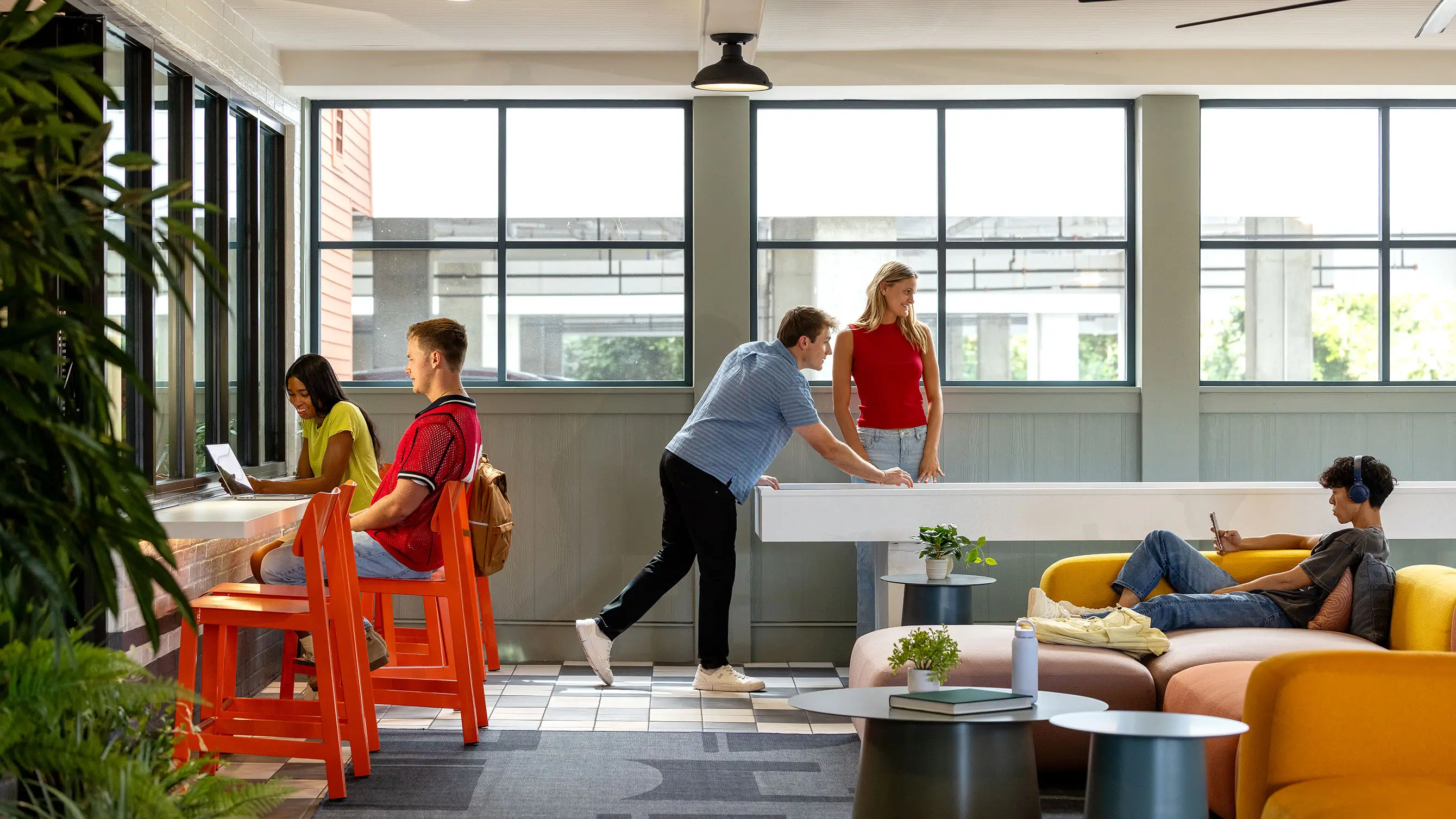 Resident clubhouse interior at Hub Tempe