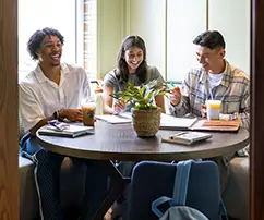 young adults studying
