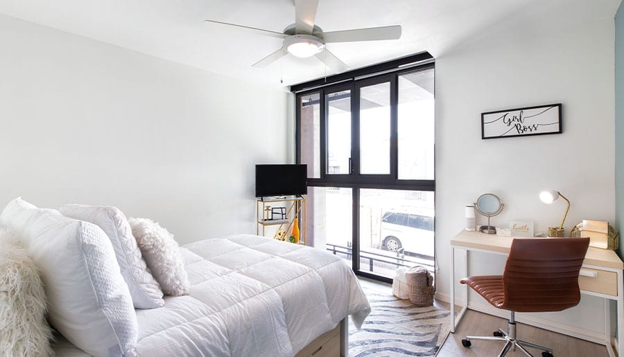 Individually Keyed Bedrooms with Solid Wood Doors