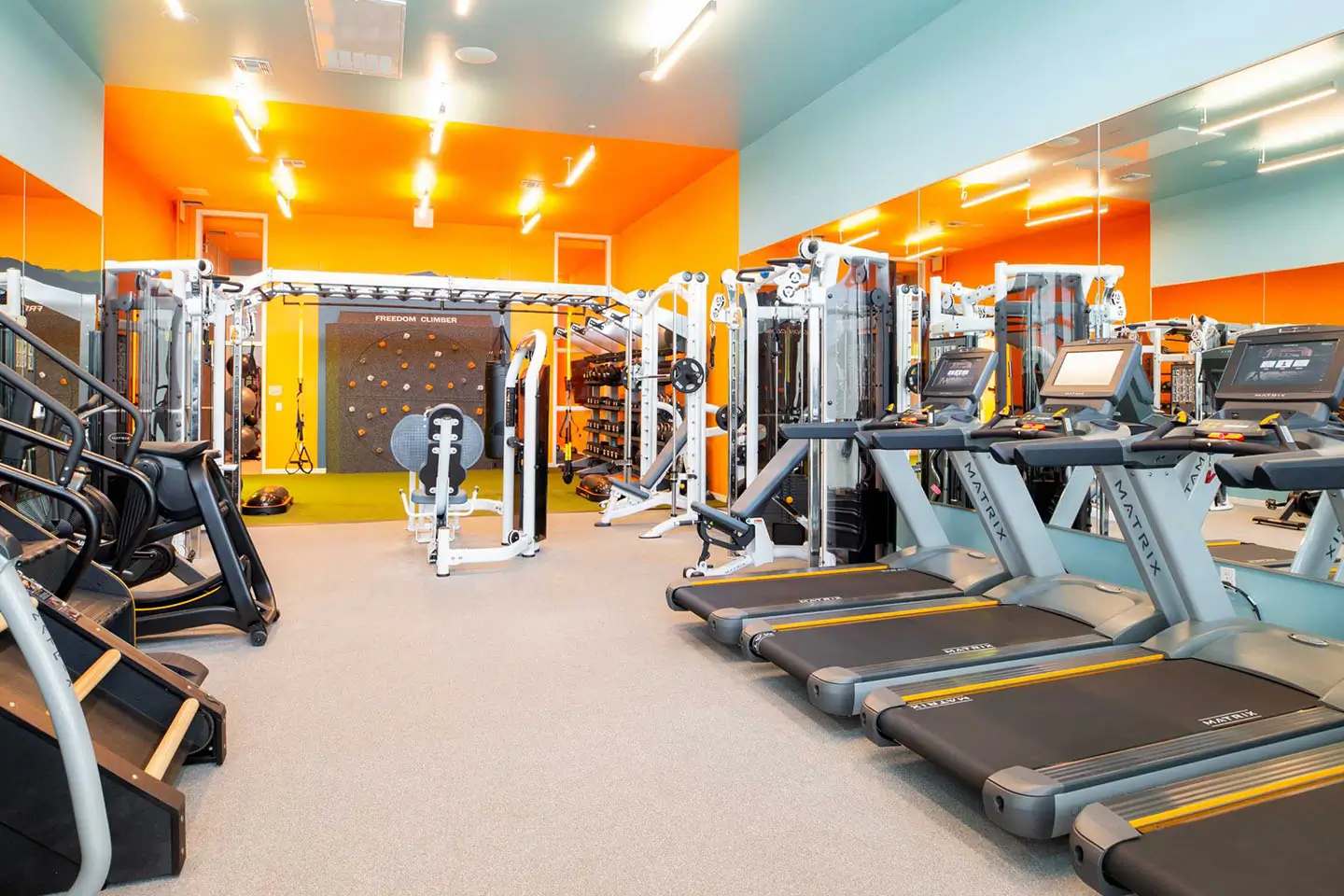 fully equipped fitness center