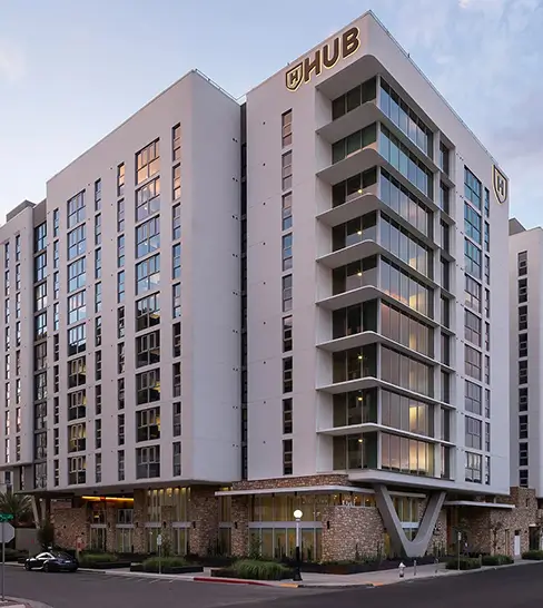 exterior of the Hub Tucson First building