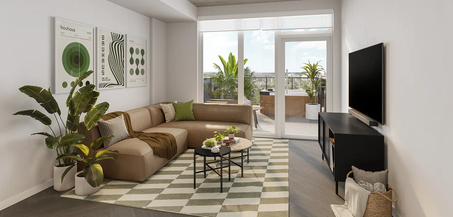 furnished living space