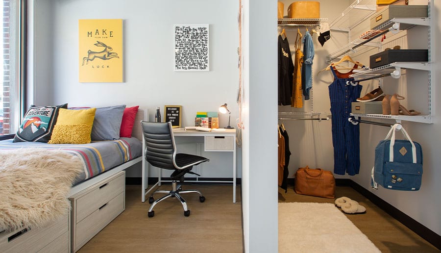 Individually Keyed Bedrooms with Solid Wood Doors