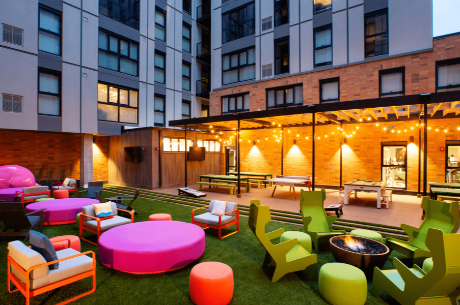 Outdoor seating area