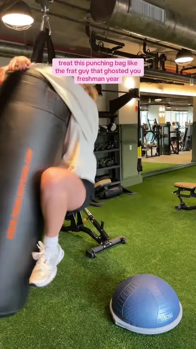 A woman in a fitness center